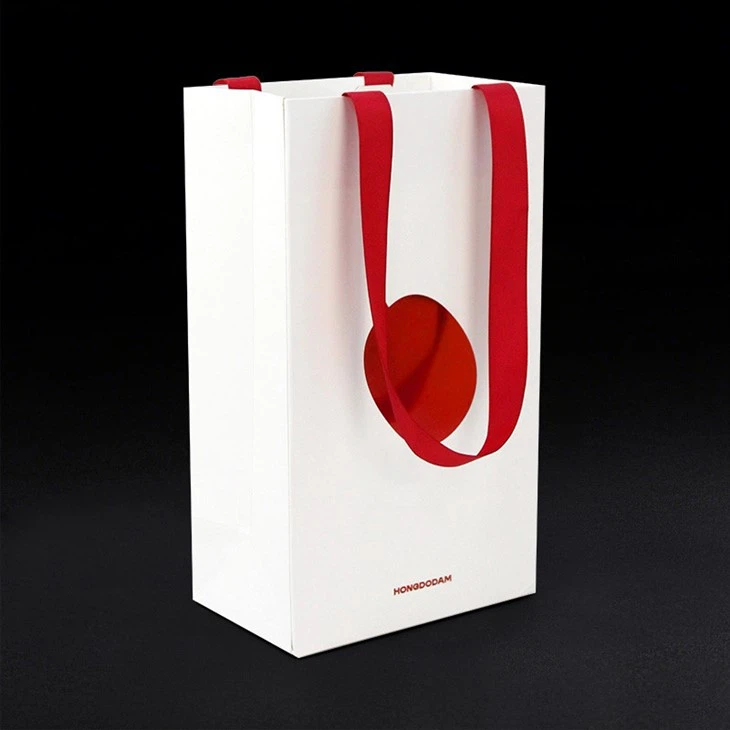 Custom White Paper Bags